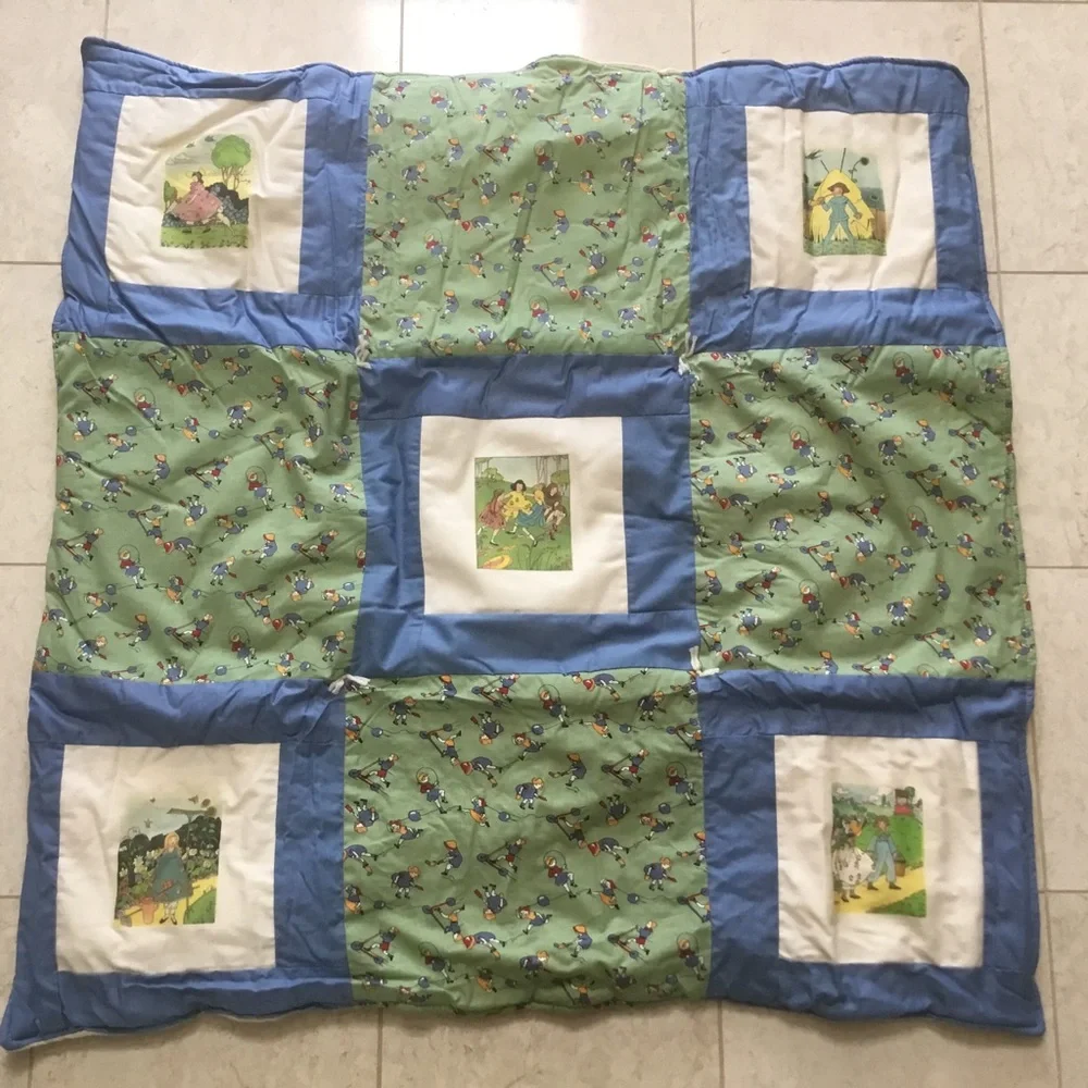 NEW Handmade unisex baby quilt 38